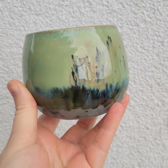 Grüne Tasse ohne Henkel Video